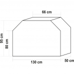 Uždangalas griliams Lund 99761, 130 X 50 X 95 cm