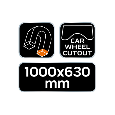 Kėbulo dangtelis NEO, magnetinis, automobilio ratų išpjova 6 Kėbulo dangtelis NEO, magnetinis, automobilio ratų išpjova 6