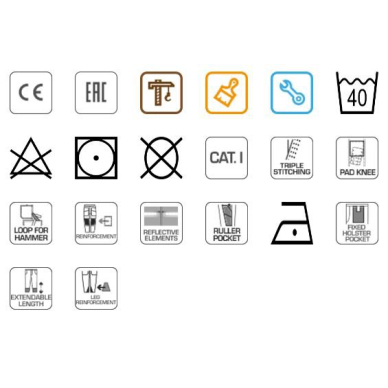 Kelnės darbinės su išorinėm kišenėm XLdydis 3 Kelnės darbinės su išorinėm kišenėm XLdydis 3