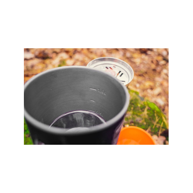 Kempingo viryklė, degiklis ir puodas 6