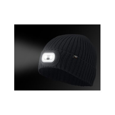 Kepurė su RGB LED žibintuvėliu, grafito spalvos 3