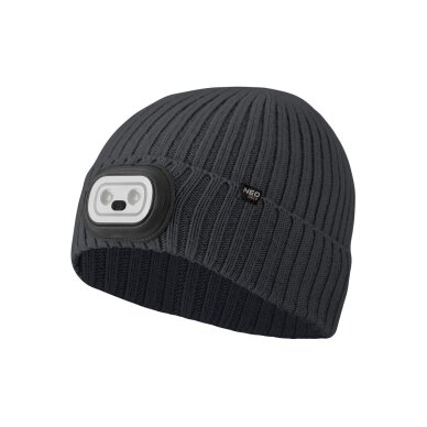 Kepurė su RGB LED žibintuvėliu, grafito spalvos