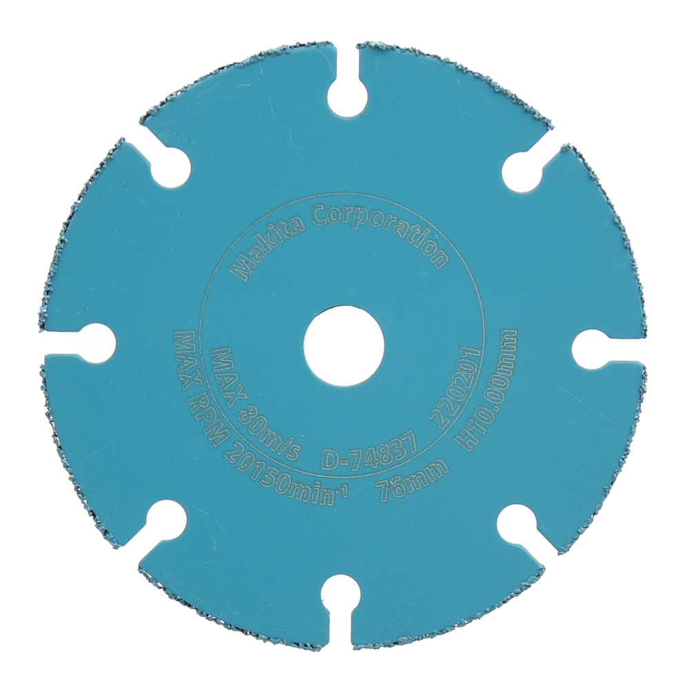 Kietmetalio diskas su kietmetalio abrazyvu, 76mm Makita D-74837 1 Kietmetalio diskas su kietmetalio abrazyvu, 76mm Makita D-74837 1