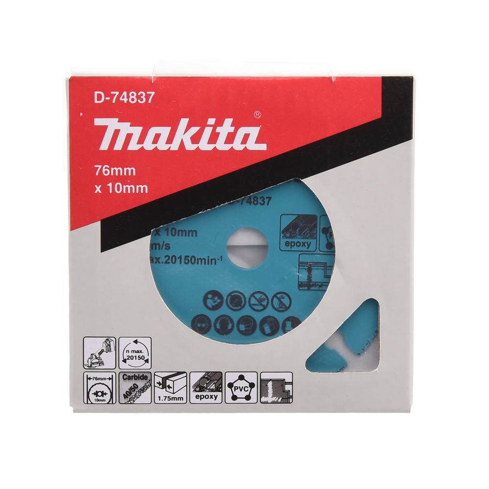 Kietmetalio diskas su kietmetalio abrazyvu, 76mm Makita D-74837 2