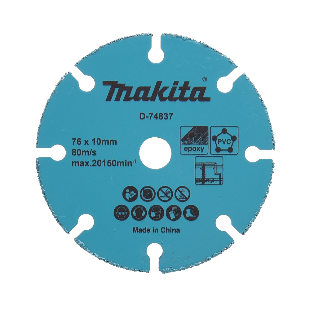 Kietmetalio diskas su kietmetalio abrazyvu, 76mm Makita D-74837 Kietmetalio diskas su kietmetalio abrazyvu, 76mm Makita D-74837