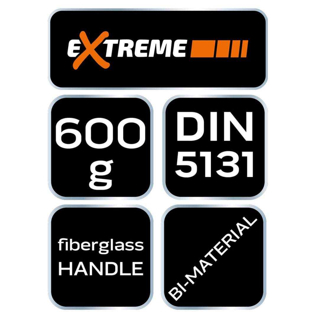Kirvis 600 g, stiklo pluošto rankena 6 Kirvis 600 g, stiklo pluošto rankena 6