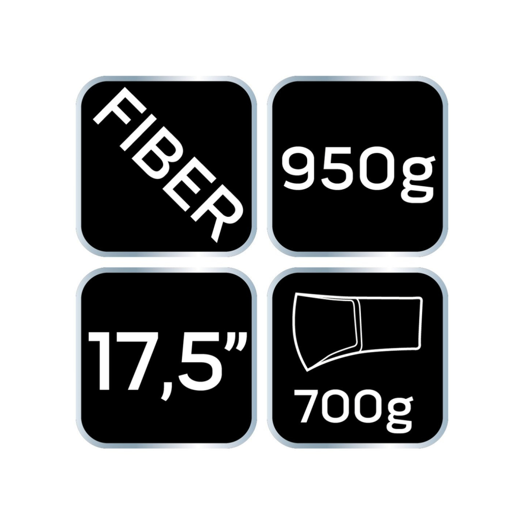 Kirvis 950g, galva 700g, stiklo pluosto rankena 17.5" 7