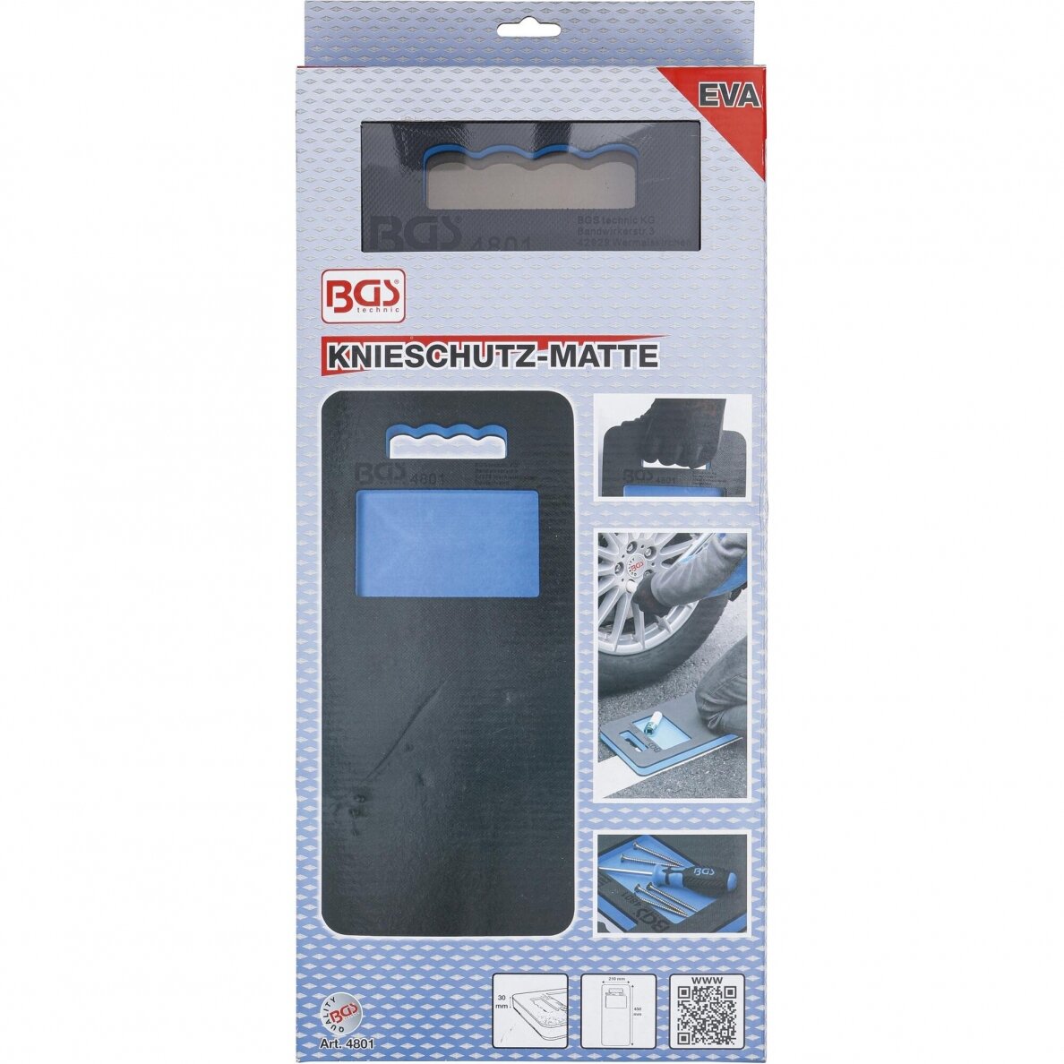 Kilimėlis kelių apsaugai su dėtuve BGS-technic 4801, 450 x 210 x 30 mm 3 Kilimėlis kelių apsaugai su dėtuve BGS-technic 4801, 450 x 210 x 30 mm 3