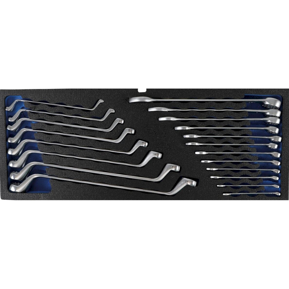 Kilpinių ir kombinuotų raktų rinkinys 20 vnt. iš BGS 3312 ir 3318 | su padėklu (3342) Kilpinių ir kombinuotų raktų rinkinys 20 vnt. iš BGS 3312 ir 3318 | su padėklu (3342)