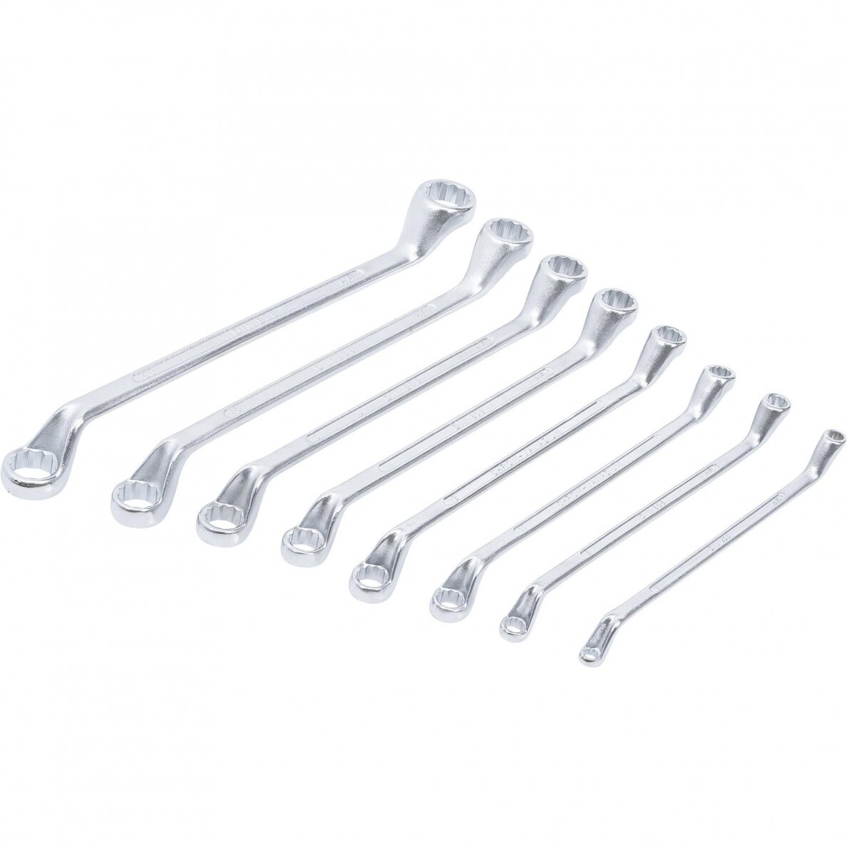 Kilpinių raktų rinkinys | lenkti galai | 6x7 - 20x22 mm | 8 vnt. (1209) 1 Kilpinių raktų rinkinys | lenkti galai | 6x7 - 20x22 mm | 8 vnt. (1209) 1