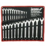 Kilpinių raktų komplektas 6-32mm 25vnt. CrV Dedra 1406
