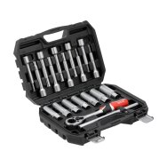 Kiauryminių galvučių komplektas amortizatoriams su terkšle | 19 vnt. (YT-06282)