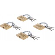 Kietojo žalvario spynų rinkinys | 40 mm | 4 vnt. (3101)