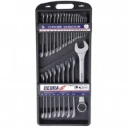 Kilpinių raktų komplektas 6-36mm 25vnt. CrV Dedra 1406K1