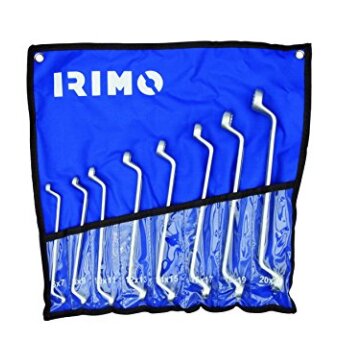 Kilpinių lenktų raktų rinkinys 12 vnt 6-32mm su dėklu Irimo