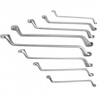 Kilpinių raktų rinkinys | gilus poslinkis | 6x7 - 20x22 mm | 8 vnt. (30306) 1 Kilpinių raktų rinkinys | gilus poslinkis | 6x7 - 20x22 mm | 8 vnt. (30306) 1