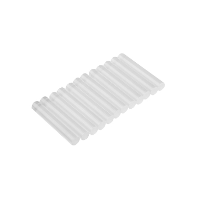 Klijų lazdelės, 8 x 100 mm, 12 vnt., 31 g, skaidrios baltos spalvos Klijų lazdelės, 8 x 100 mm, 12 vnt., 31 g, skaidrios baltos spalvos