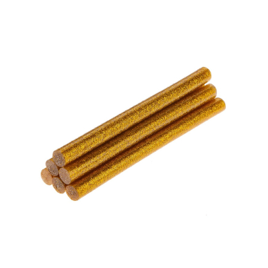 Klijų lazdelės 8x100mm, 6 vnt. auksinės