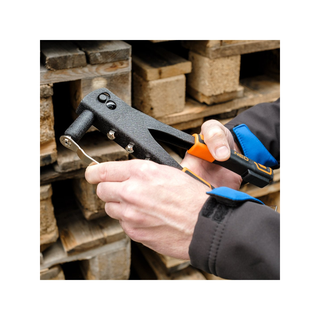 Kniedijimo mašina plieno ir aliuminio kniedėms 2,4/3,2/4,0/4,8 mm 5