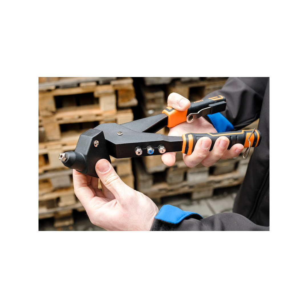 Kniedijimo mašina plieno ir aliuminio kniedėms 2,4/3,2/4,0/4,8 mm, kelių padėčių 5