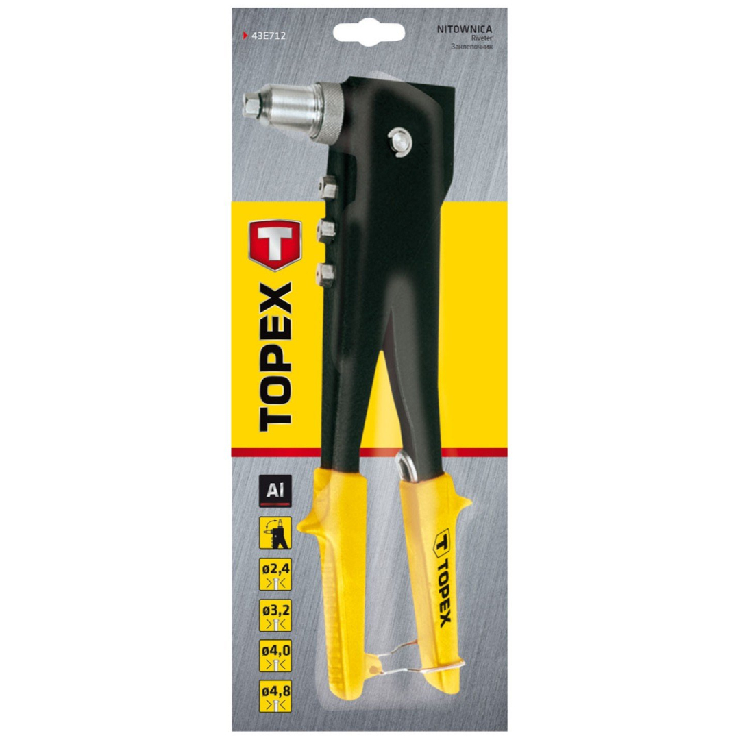 Kniediklis dviejų padėčių, kniedėms 2.4, 3.2, 4.0, 1