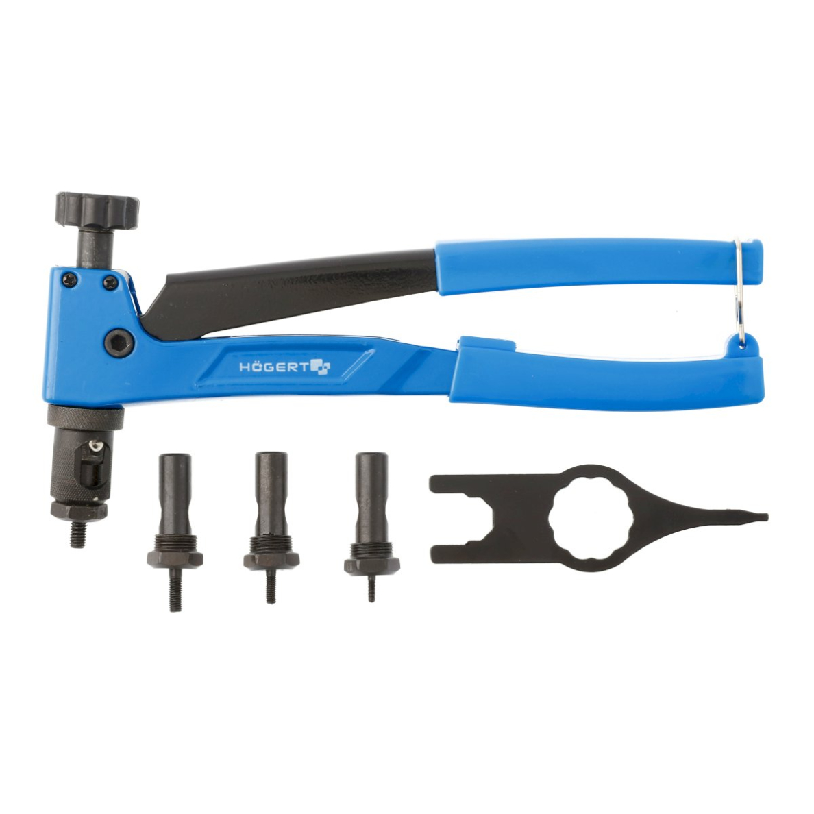 Kniediklis srieginėms kniedėms (M3-M6) / 250mm ilgio HOEGERT HT2C180 Kniediklis srieginėms kniedėms (M3-M6) / 250mm ilgio HOEGERT HT2C180