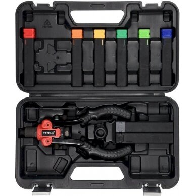 Kniediklis srieginėms ir paprastoms kniedėms | 3 viename (YT-36091) 1 Kniediklis srieginėms ir paprastoms kniedėms | 3 viename (YT-36091) 1