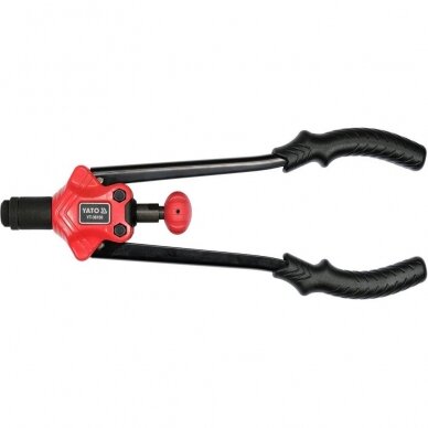 Kniediklis srieginėms kniedėms | rinkinys | M4-M8 | 46 vnt. (YT-36150) 2 Kniediklis srieginėms kniedėms | rinkinys | M4-M8 | 46 vnt. (YT-36150) 2