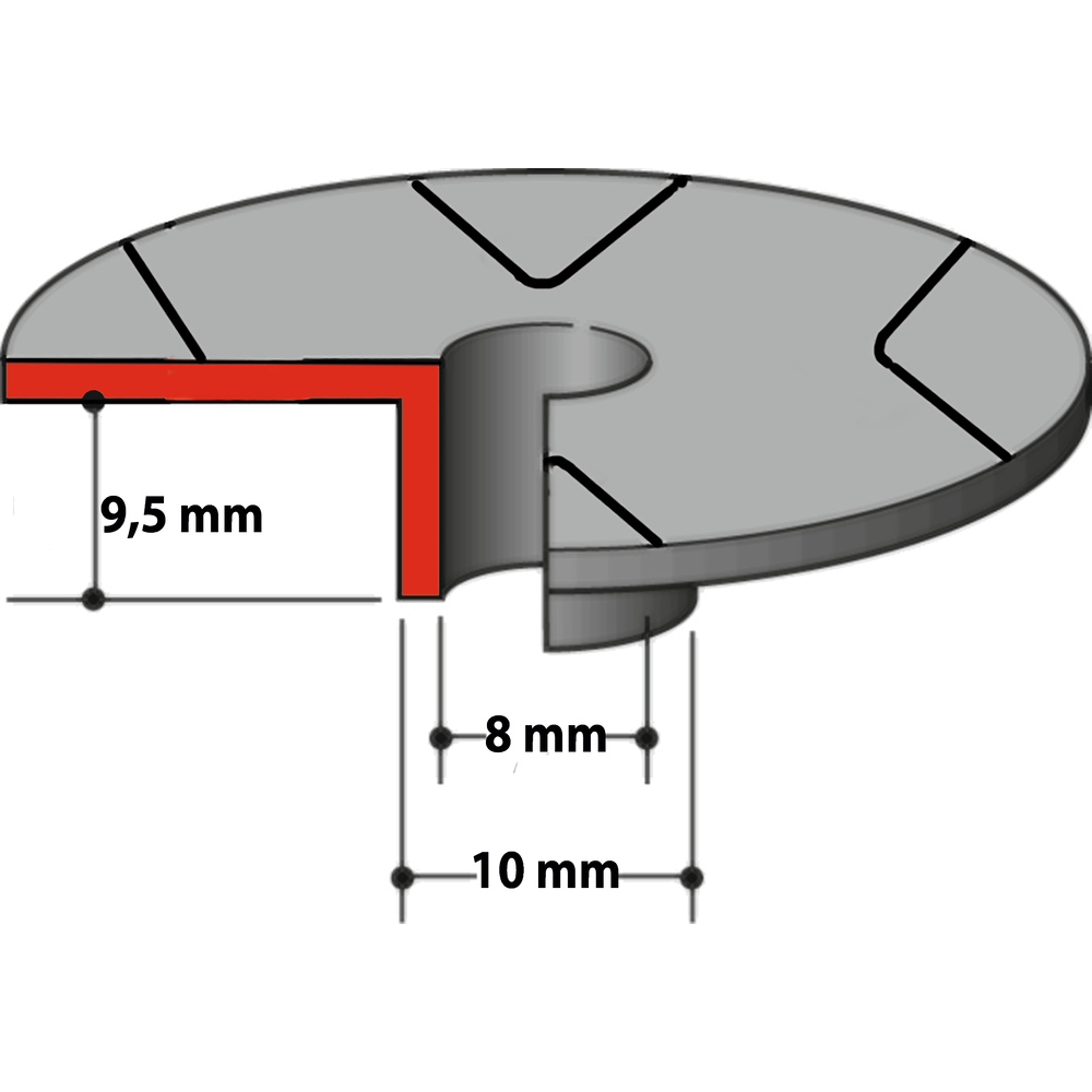 Kopijavimo žiedas Makita 343577-5, 10mm, 3707, 3708 1 Kopijavimo žiedas Makita 343577-5, 10mm, 3707, 3708 1