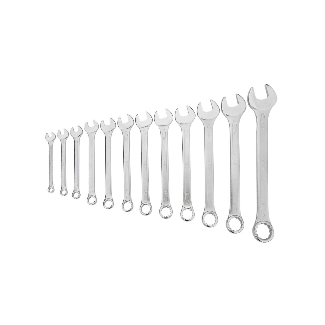 Kombinuotu raktų rinkinys, 12vnt. 6-22mm 1 Kombinuotu raktų rinkinys, 12vnt. 6-22mm 1