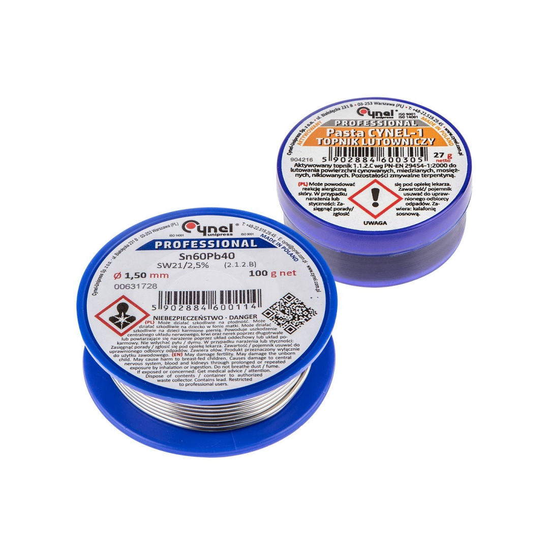 Komplektas: lydmetalis, fliusas (67600+67650) Komplektas: lydmetalis, fliusas (67600+67650)