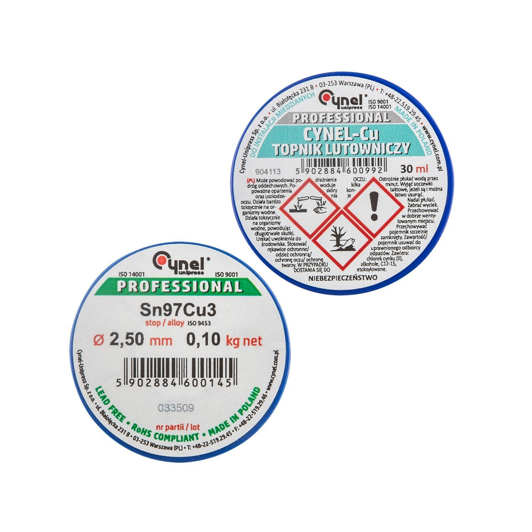 Komplektas: lydmetalis, fliusas (67600+67660) 1 Komplektas: lydmetalis, fliusas (67600+67660) 1