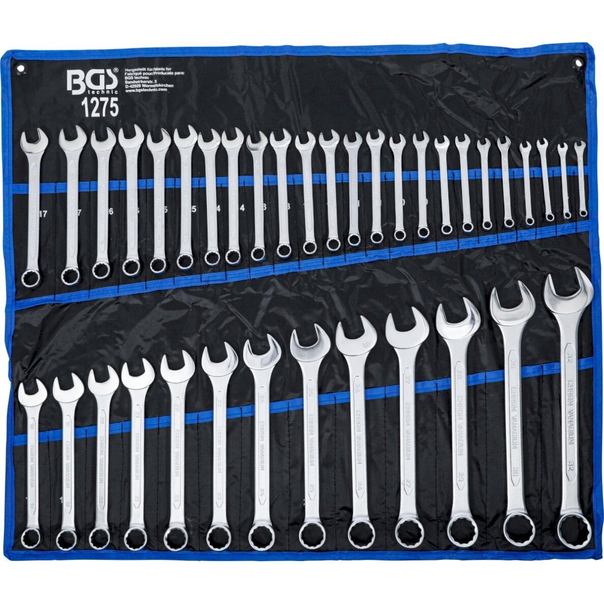 Kombinuotų raktų rinkinys | 6 - 32 mm | 37 vnt. (1275)