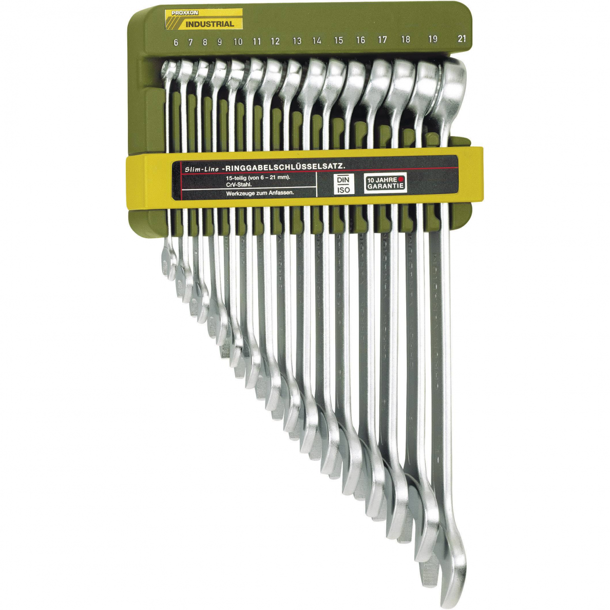 Kombinuotų veržliarakčių rinkinys 6-21mm PROXXON Kombinuotų veržliarakčių rinkinys 6-21mm PROXXON