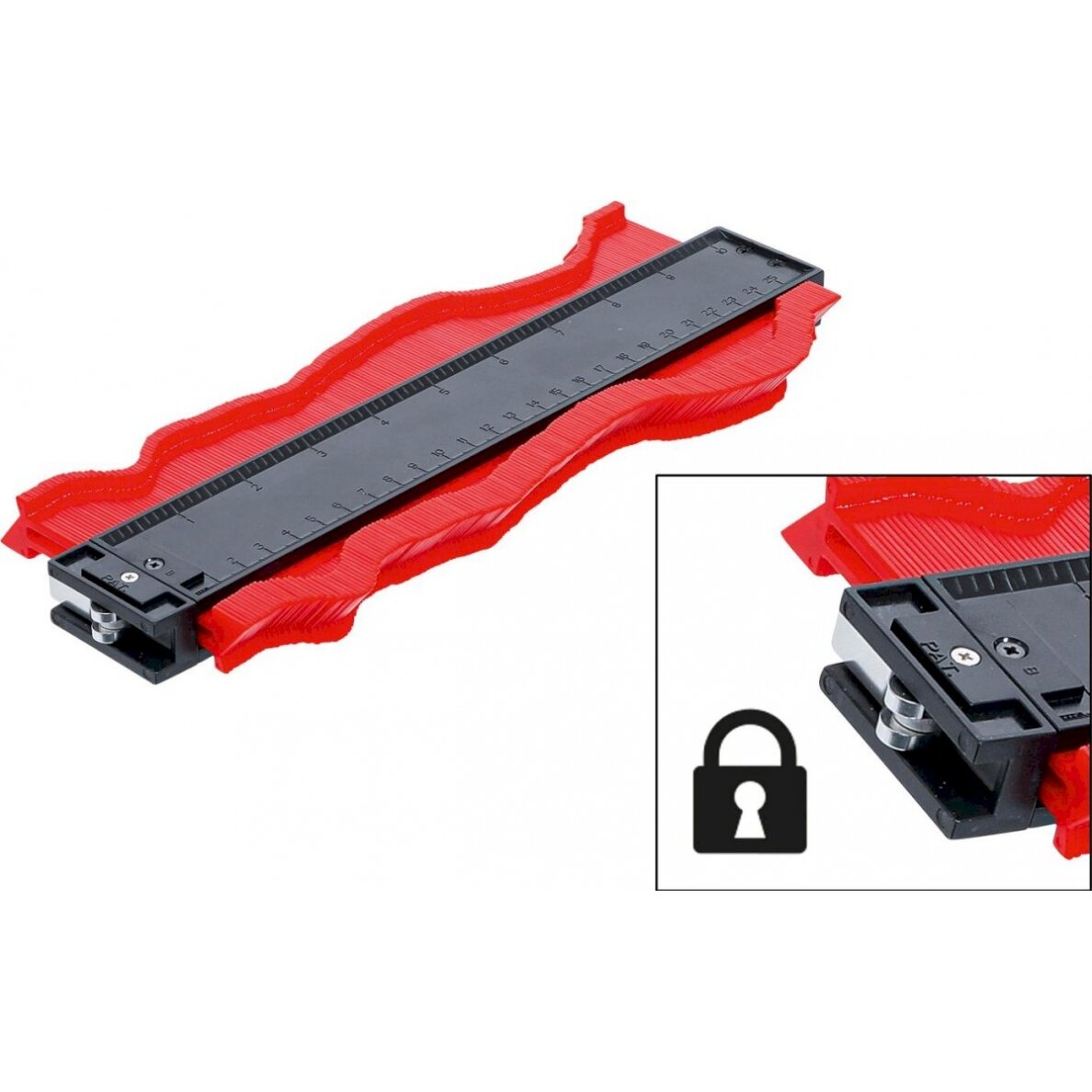 Kontūro matuoklis | 250 mm | rakinamas (7081) Kontūro matuoklis | 250 mm | rakinamas (7081)