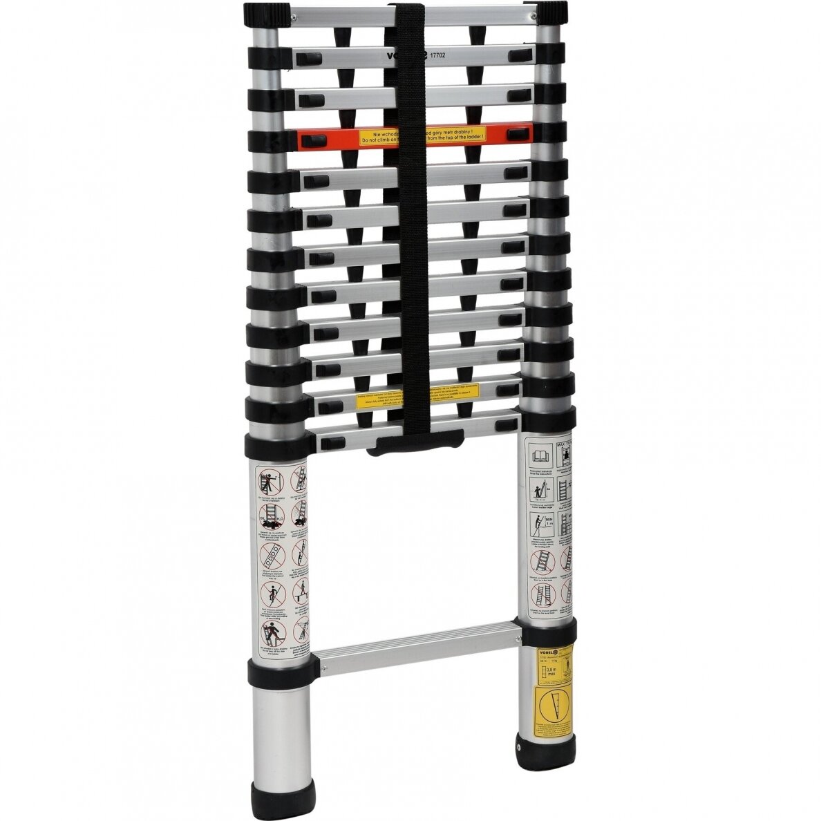 Kopėčios aliuminės teleskopinės | 13 laiptelių | 3.8 m (17702) 1