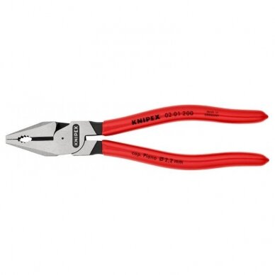 Kombinuotos didelės svertinės jėgos replės KNIPEX 0201200 1 Kombinuotos didelės svertinės jėgos replės KNIPEX 0201200 1