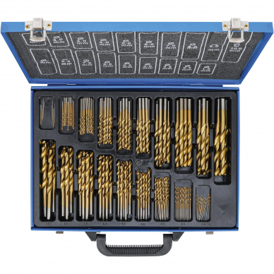 Grąžtų rinkinys HSS BGS-technic 1994, 1 - 10 mm, 170 vnt. 1 Grąžtų rinkinys HSS BGS-technic 1994, 1 - 10 mm, 170 vnt. 1