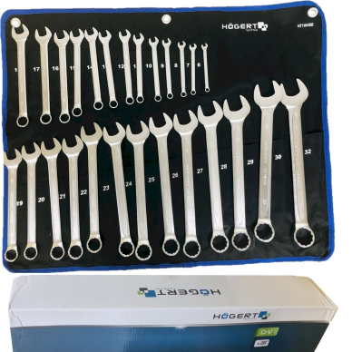 Kombinuotų raktų komplektas 6-32mm / 26dalių 1 Kombinuotų raktų komplektas 6-32mm / 26dalių 1