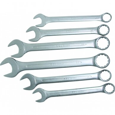 Kombinuotų raktų komplektas BGS-technic XXL 34 - 50 mm, 6 vnt. 5 Kombinuotų raktų komplektas BGS-technic XXL 34 - 50 mm, 6 vnt. 5