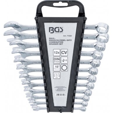 Kombinuotų raktų rinkinys | 8 - 19 mm | 12 vnt. (71022) Kombinuotų raktų rinkinys | 8 - 19 mm | 12 vnt. (71022)