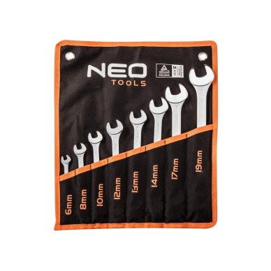 Kombinuotu raktų rinkinys, 8vnt. 6-19mm 1