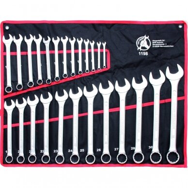 Kombinuotų raktų rinkinys Kraftmann 25 vnt. 6-32MM, Cr-V 1 Kombinuotų raktų rinkinys Kraftmann 25 vnt. 6-32MM, Cr-V 1