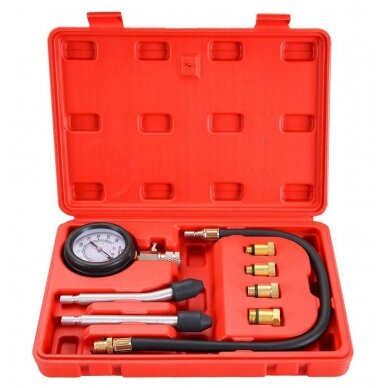 Kompresijos matuoklis | benzininis | su antgaliais | 8 vnt. (JC-8015) 1