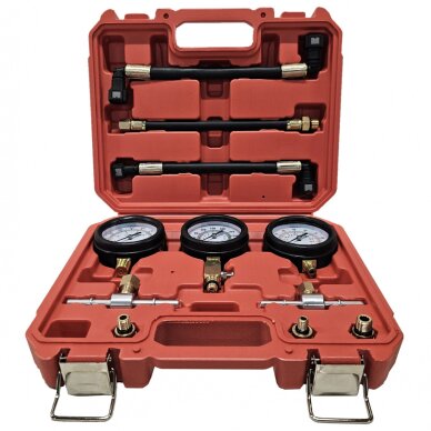 Kompresijos matuoklis motociklui 11dalių 1 Kompresijos matuoklis motociklui 11dalių 1