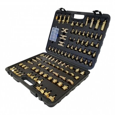 Kondicionieriaus nuotėkio testo rinkinys | žalvaris | 103 vnt. (CLT103) Kondicionieriaus nuotėkio testo rinkinys | žalvaris | 103 vnt. (CLT103)