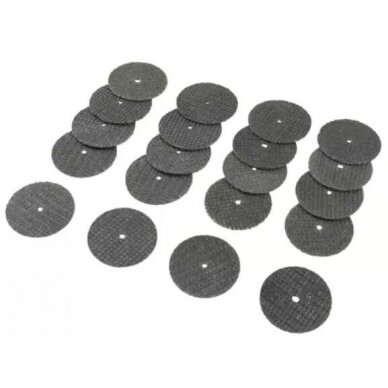 Korundo pjovimo diskas metalui Dedra 08T603, 20 vnt. 1 Korundo pjovimo diskas metalui Dedra 08T603, 20 vnt. 1