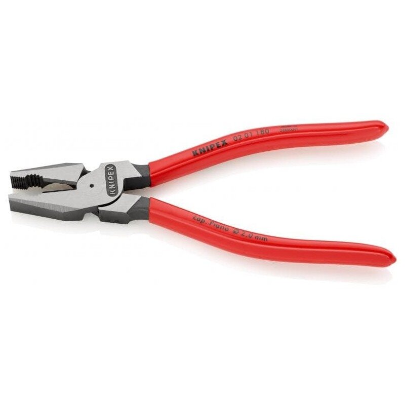 Kombinuotos didelės svertinės jėgos replės KNIPEX 0201180 2 Kombinuotos didelės svertinės jėgos replės KNIPEX 0201180 2