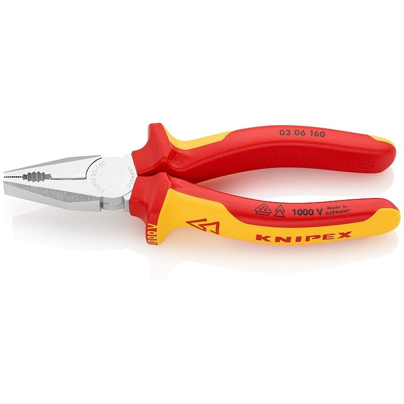 Kombinuotos replės elektrikams KNIPEX 0306160 Kombinuotos replės elektrikams KNIPEX 0306160