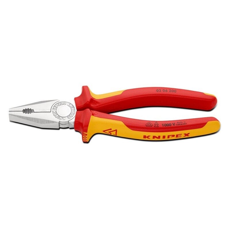 Kombinuotos replės elektrikams KNIPEX 0306200 Kombinuotos replės elektrikams KNIPEX 0306200